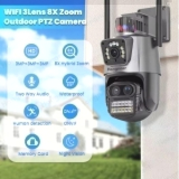 WIFI Тройна камера с 8х ZOOM