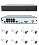 Комплект WIFI KIT TS8858A 8IP Камери ,HDCCTV 5MPX , Wireless, с NVR