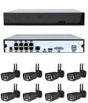 Комплект WIFI KIT TS9508A 8IP Камери ,HDCCTV 5MPX , Wireless, с NVR